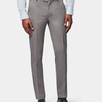 Classic Plain Front Trouser in Charcoal Grey