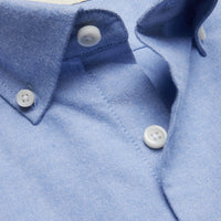 Casual Oxford Long Sleeve Shirt in Blue Yonder