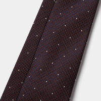 Silk Polka Dot Tie in Carafe