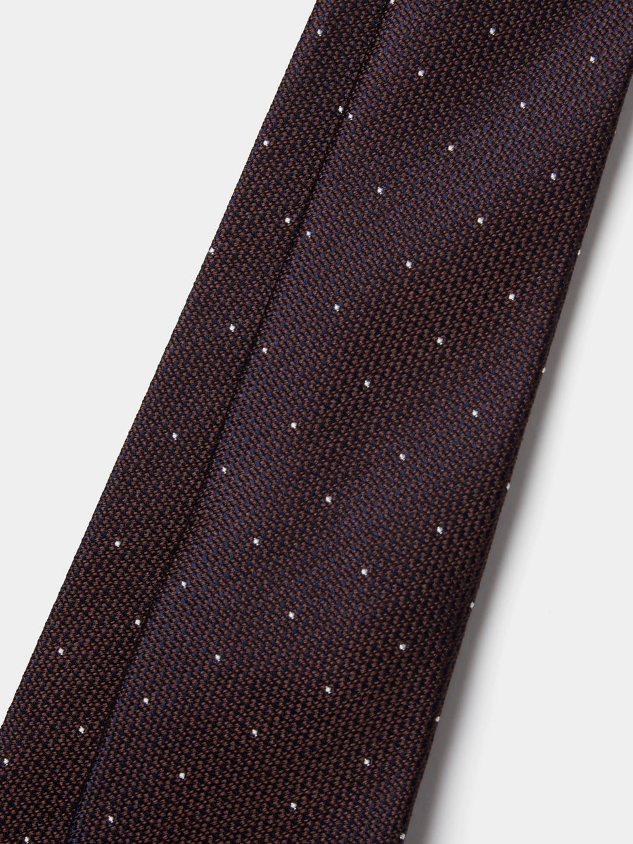 Silk Polka Dot Tie in Carafe