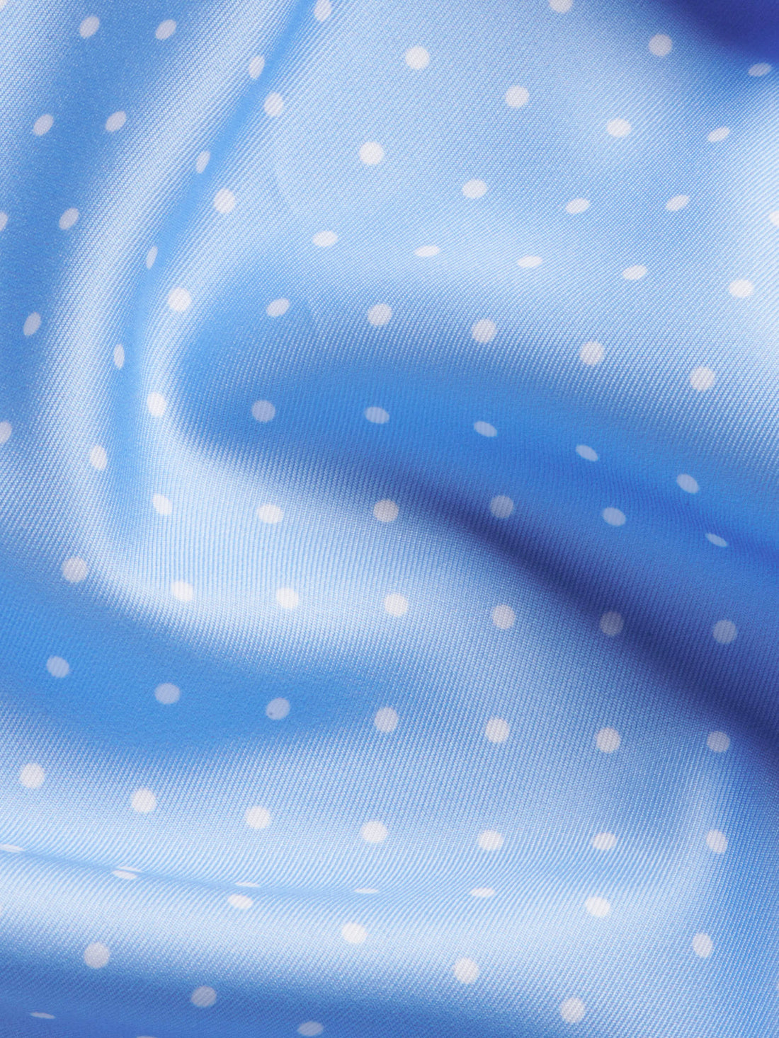 Polka Dot Pocket Square in Cerulean