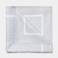 Polka Dot Pocket Square in Luna Rock