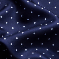 Polka Dot Pocket Square in Midnight Blue