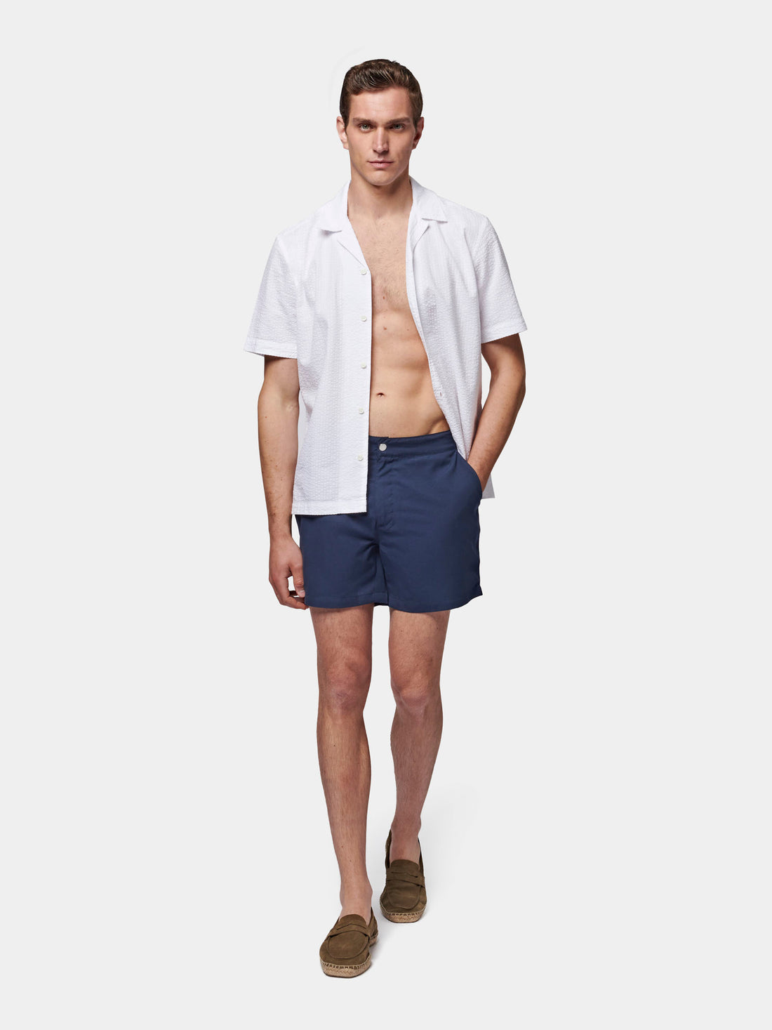 Classic Swim Shorts in Navy Blue