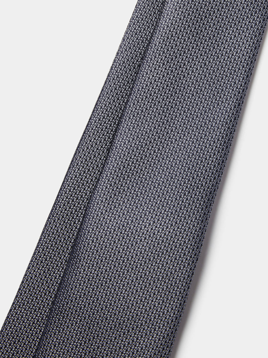 Silk Grenadine Tie in Navy Blue