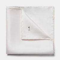 Classic Silk Pocket Square in Bright White