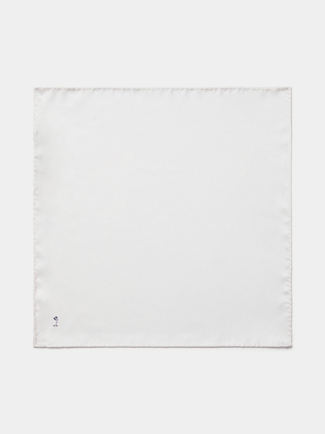 Classic Silk Pocket Square in Bright White