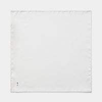 Classic Silk Pocket Square in Bright White