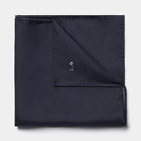 Classic Silk Pocket Square in Navy Blue