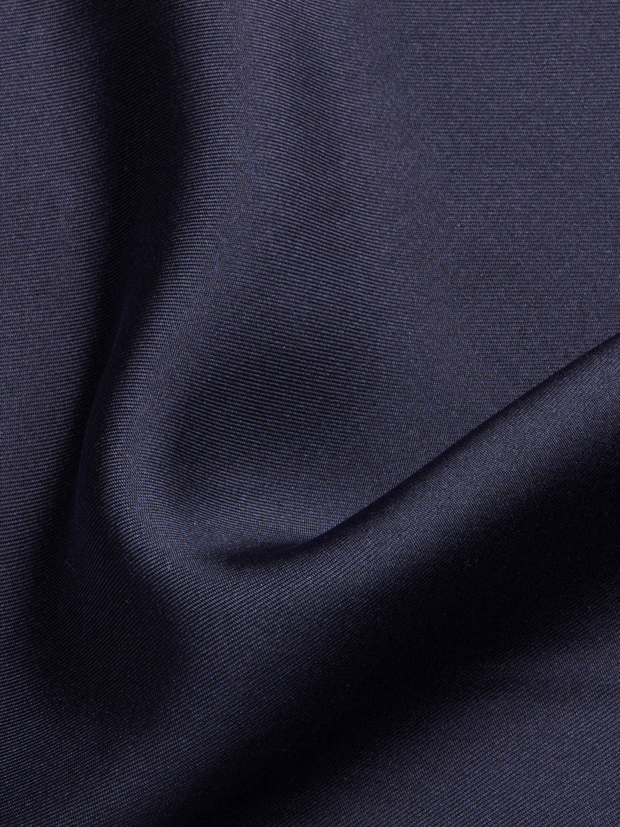 Classic Silk Pocket Square in Navy Blue