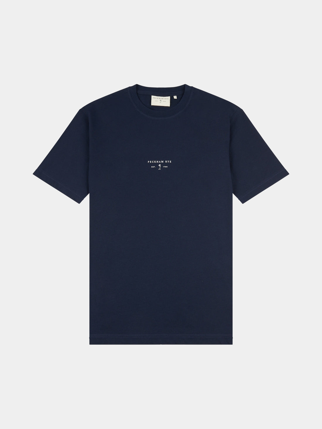 Peckham Rye Mens Logo T-Shirt in Dark Sapphire Navy