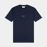 Peckham Rye Mens Logo T-Shirt in Dark Sapphire Navy