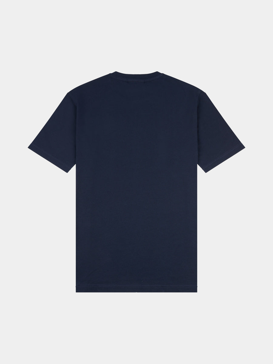 Peckham Rye Mens Logo T-Shirt in Dark Sapphire Navy