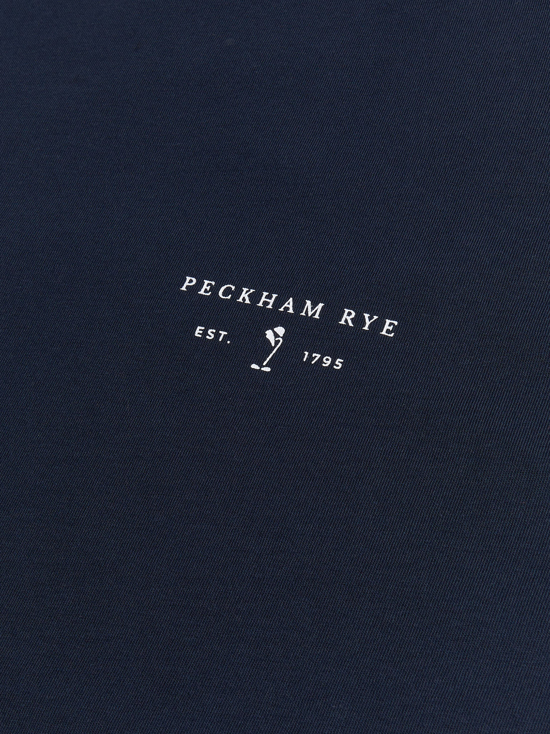 Peckham Rye Mens Logo T-Shirt in Dark Sapphire Navy