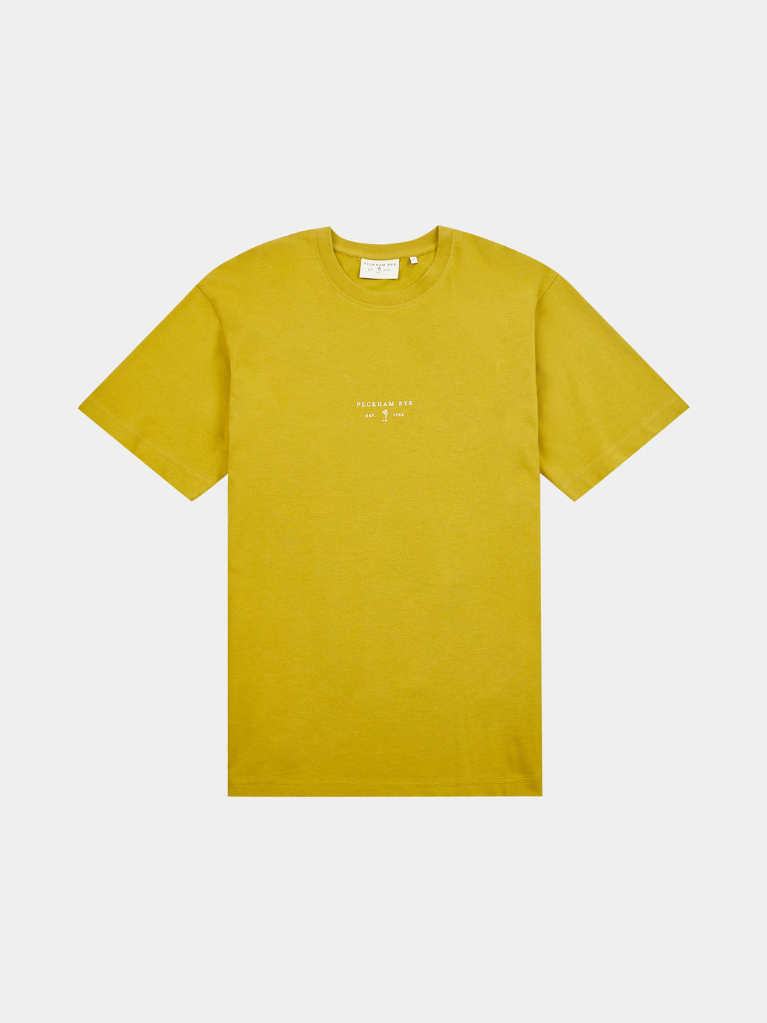 Peckham Rye Mens Logo T-Shirt in Avocado Oil