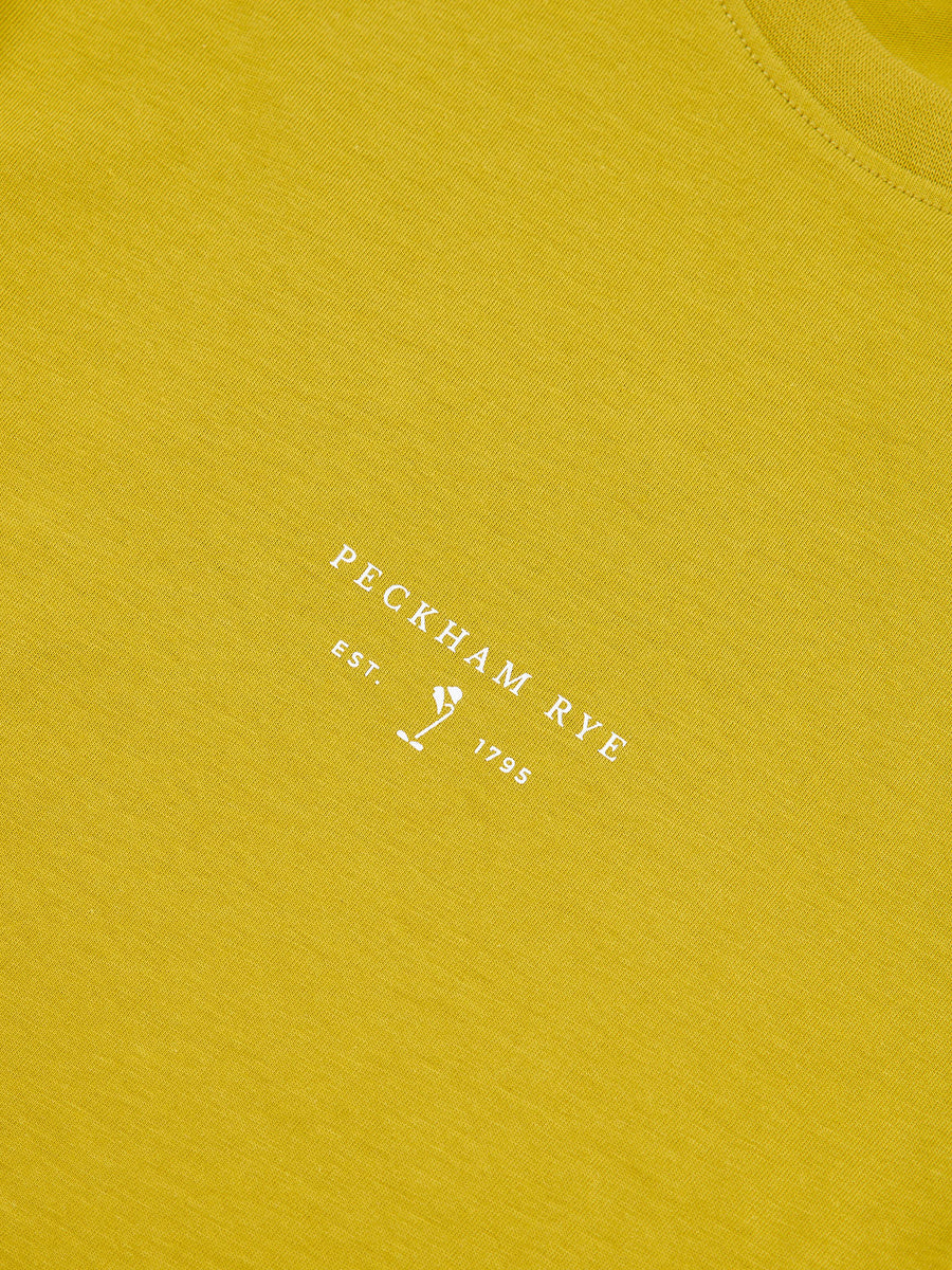 Peckham Rye Mens Logo T-Shirt in Avocado Oil