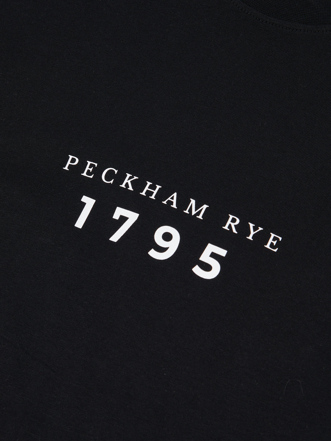 Peckham Rye Mens Print T-Shirt in Black