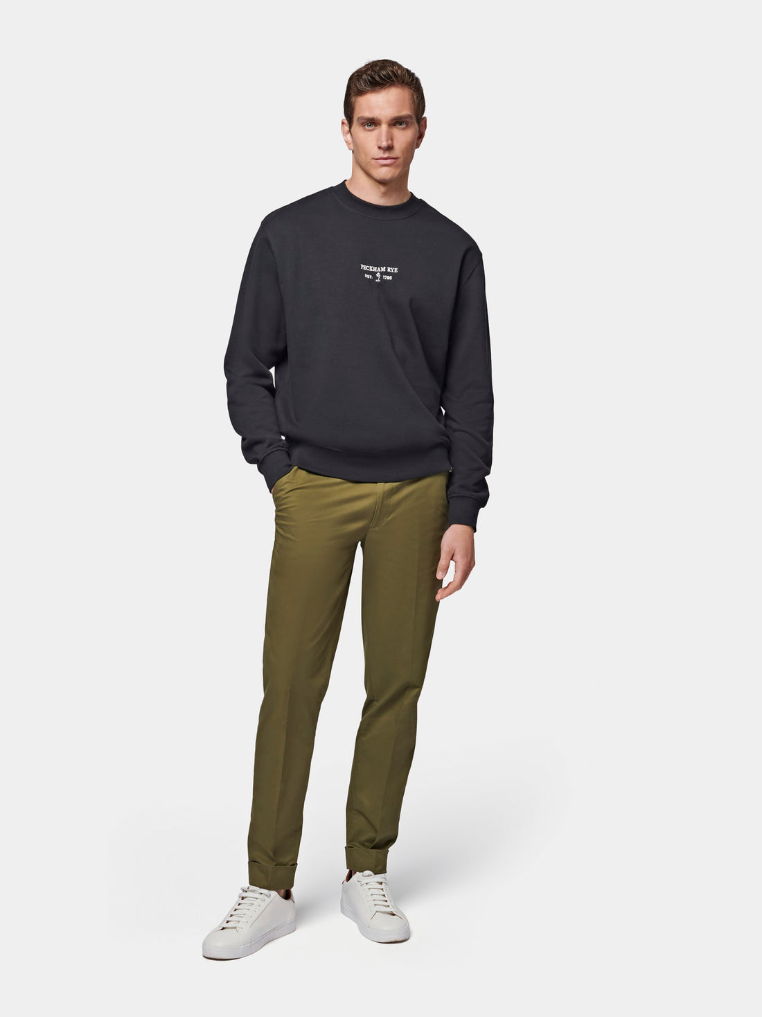 Essential French Terry Sweatshirt in Black