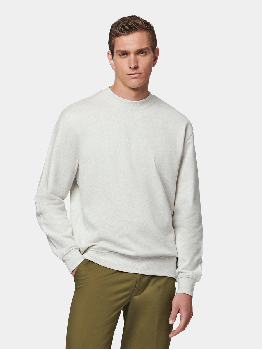 Essential French Terry Sweatshirt in Grey Marl