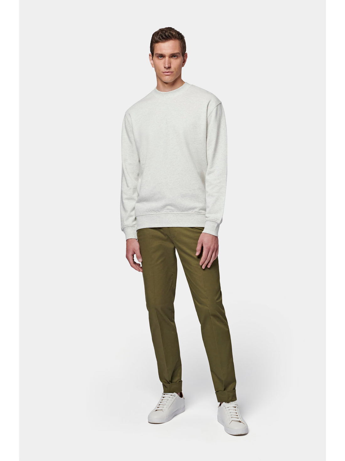 Essential French Terry Sweatshirt in Grey Marl