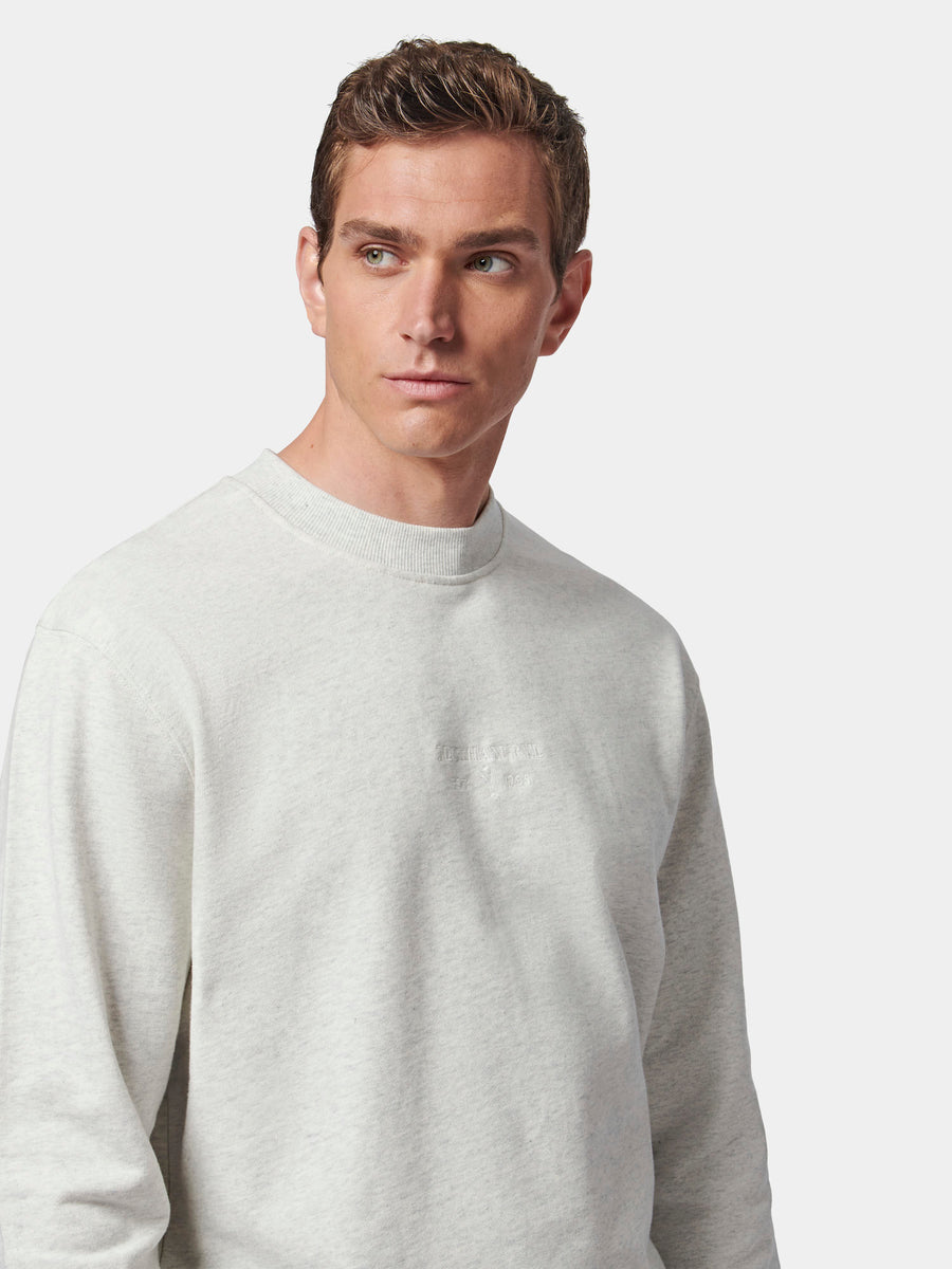 Essential French Terry Sweatshirt in Grey Marl