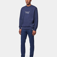 Graphic French Terry Sweatshirt in Navy Blue