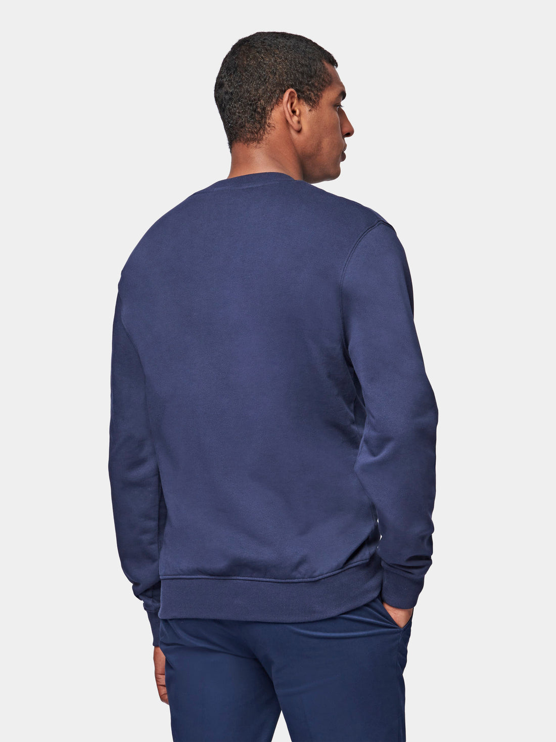 Graphic French Terry Sweatshirt in Navy Blue