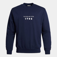 Graphic French Terry Sweatshirt in Navy Blue