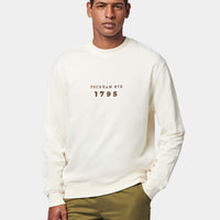 Graphic French Terry Sweatshirt in Egret