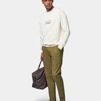 Graphic French Terry Sweatshirt in Egret