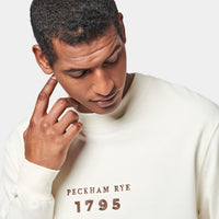 Graphic French Terry Sweatshirt in Egret