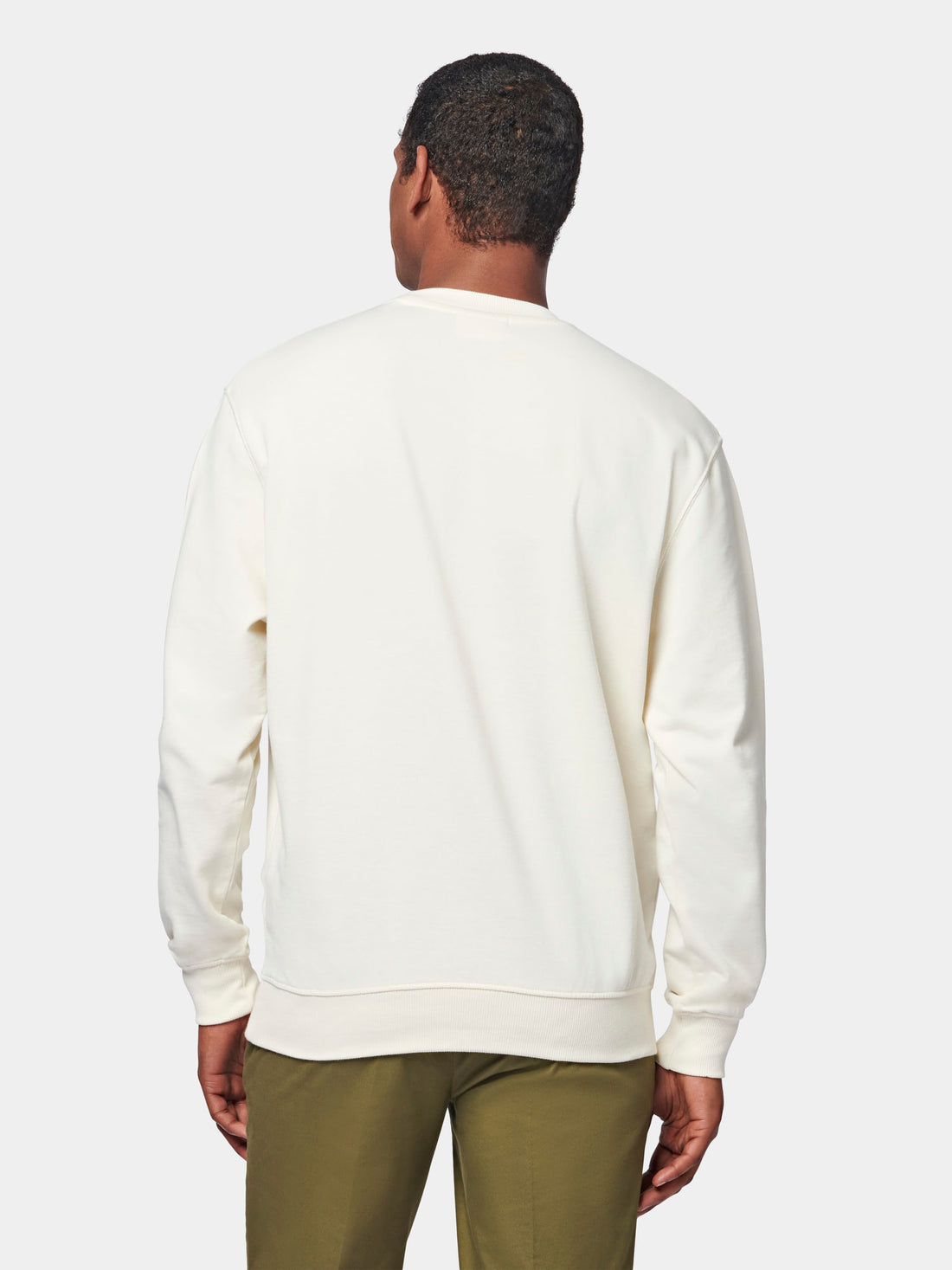 Graphic French Terry Sweatshirt in Egret