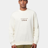 Graphic French Terry Sweatshirt in Egret