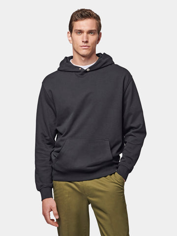 Essential French Terry Hoodie in Black