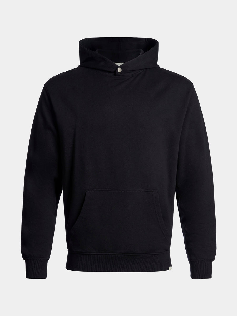 Essential French Terry Hoodie in Black