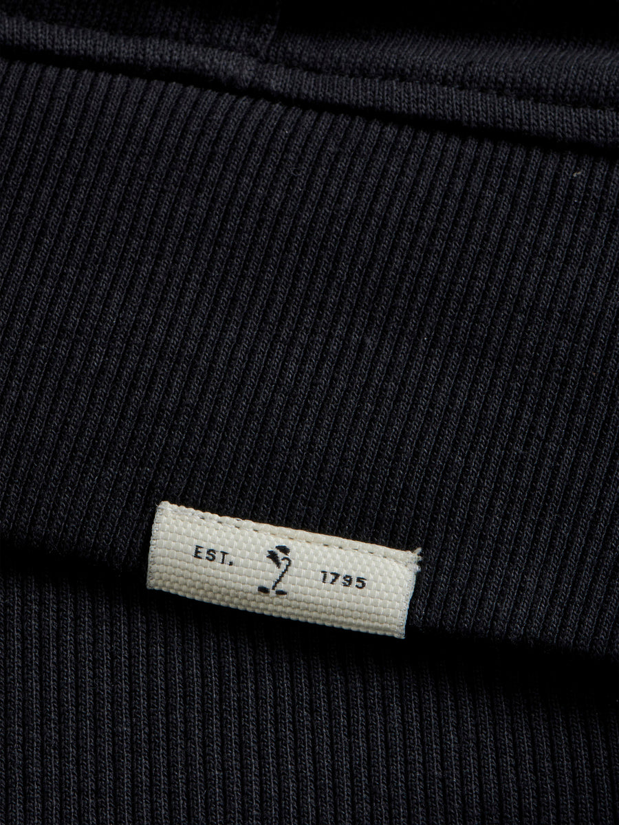 Essential French Terry Hoodie in Black