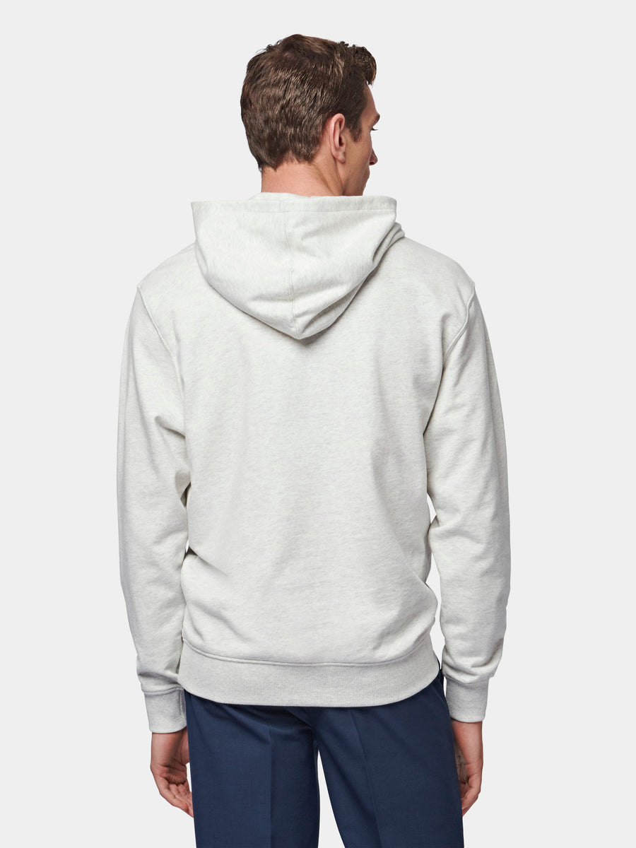 Essential French Terry Hoodie in Grey Marl