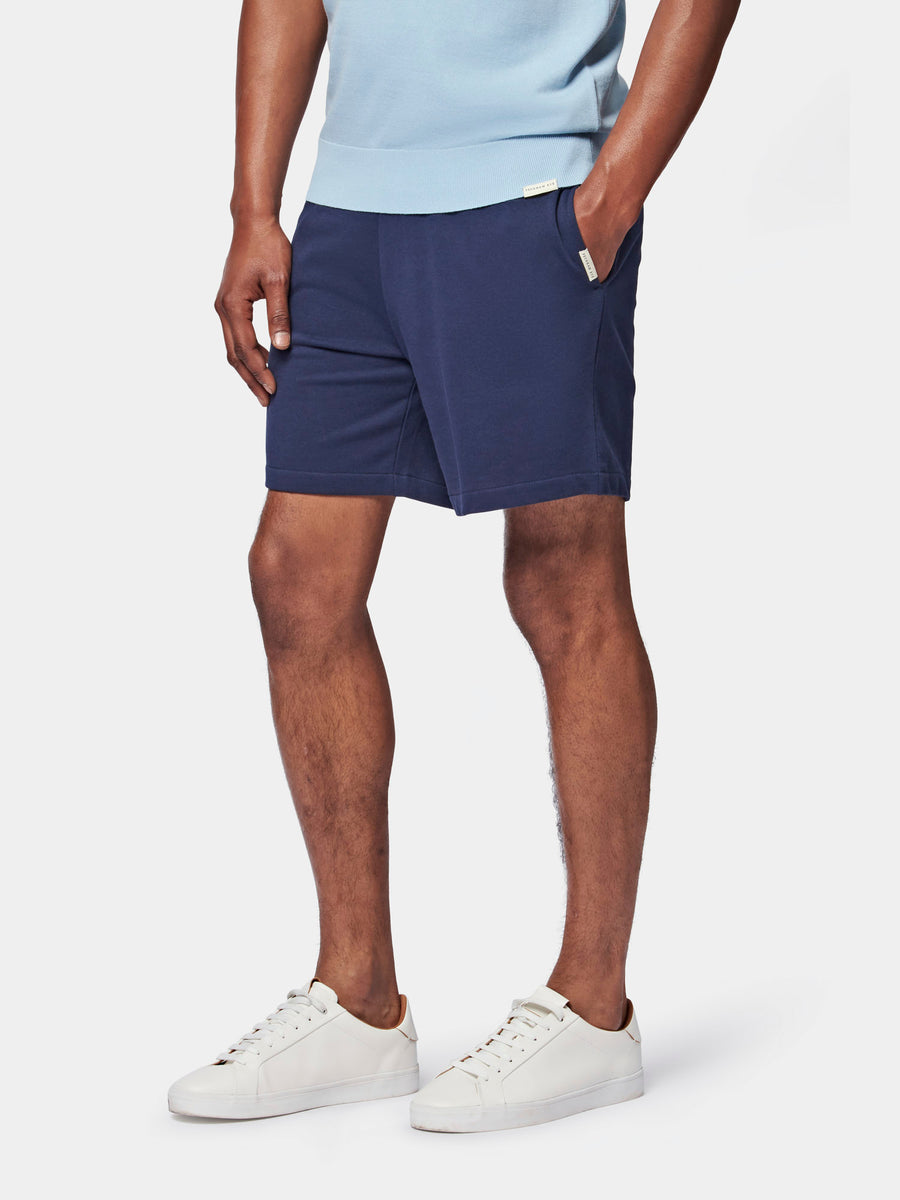 Essential French Terry Shorts in Navy Blue