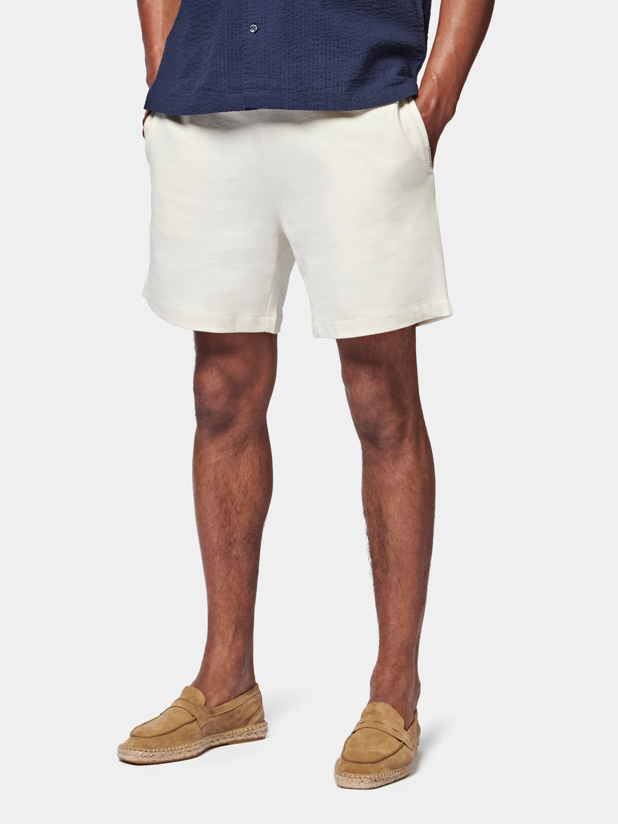 Essential French Terry Shorts in Egret