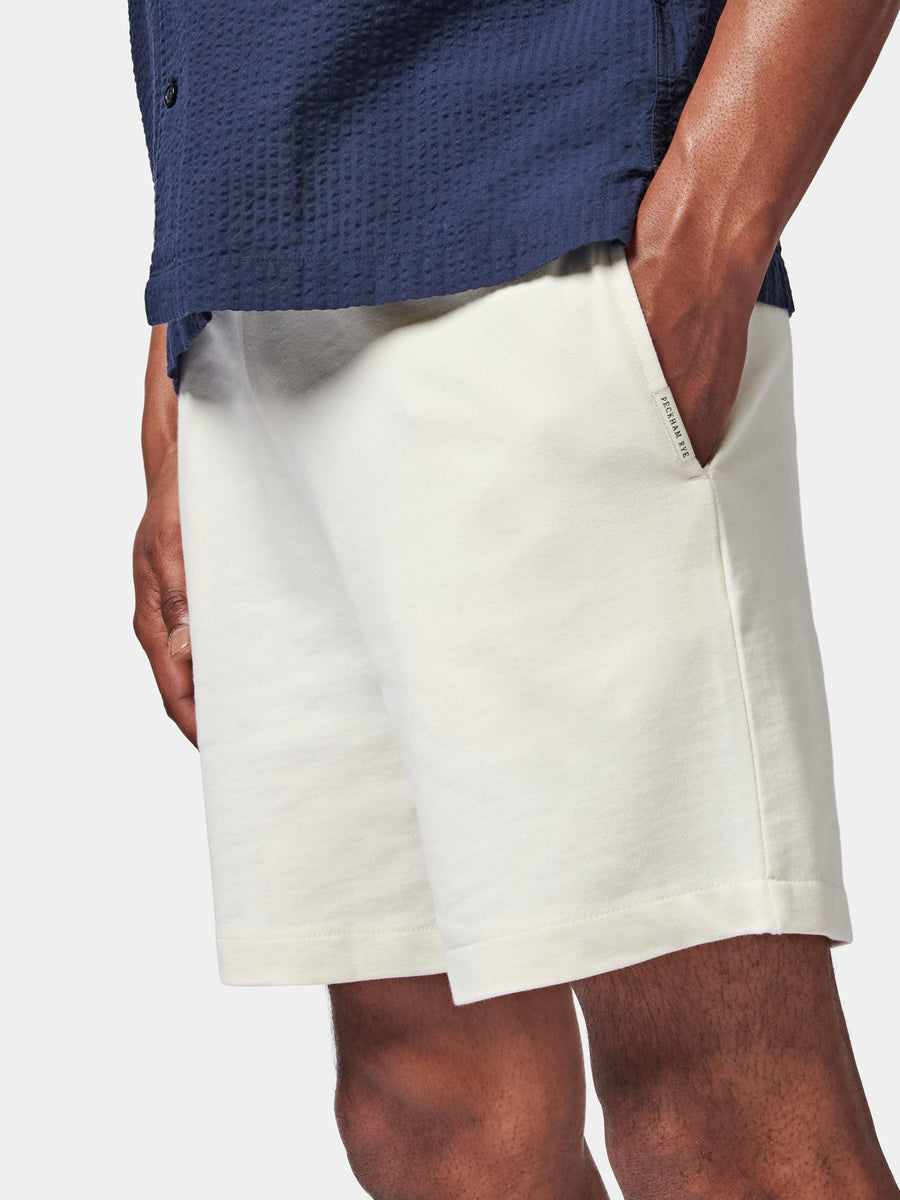 Essential French Terry Shorts in Egret