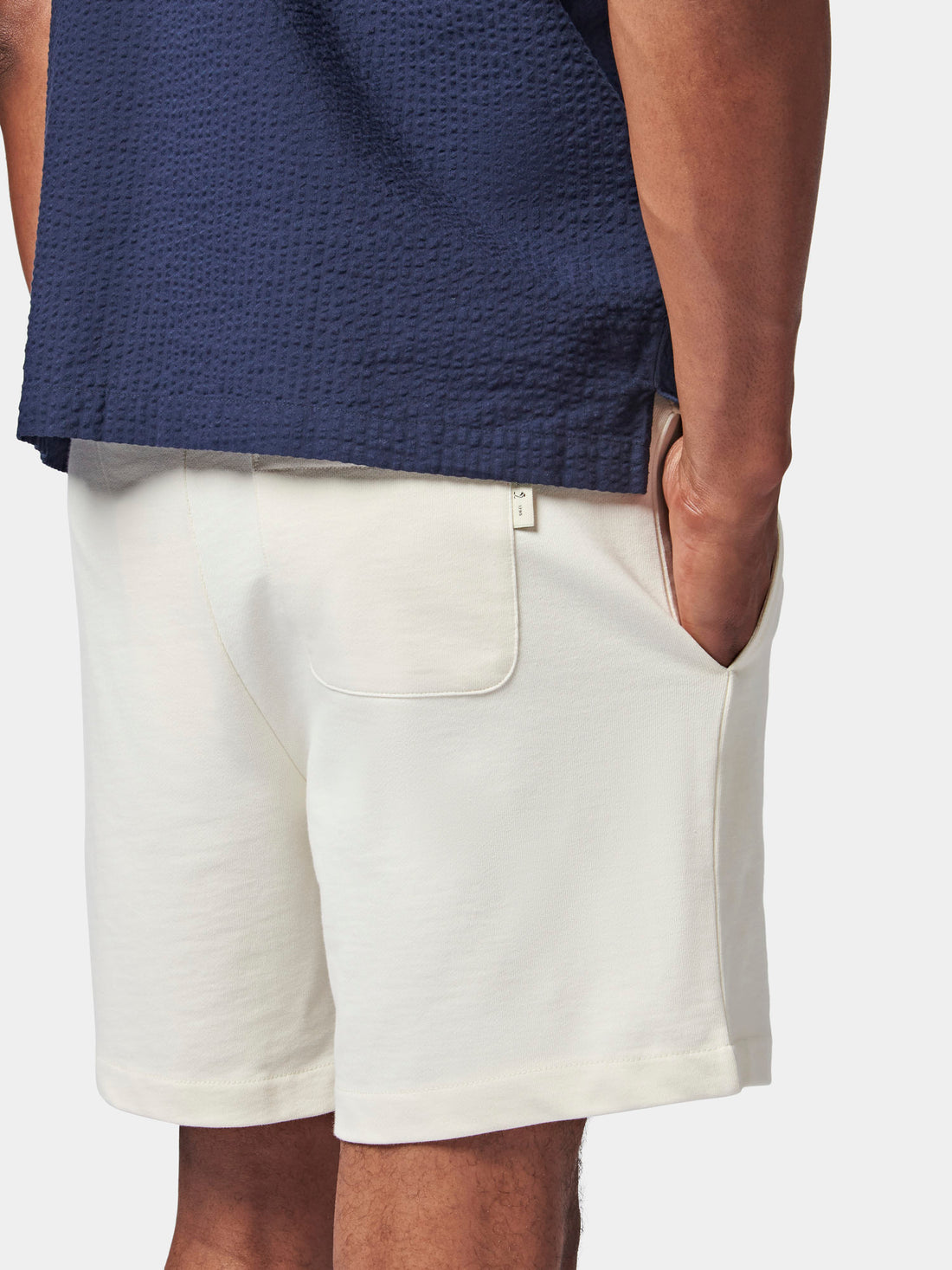 Essential French Terry Shorts in Egret