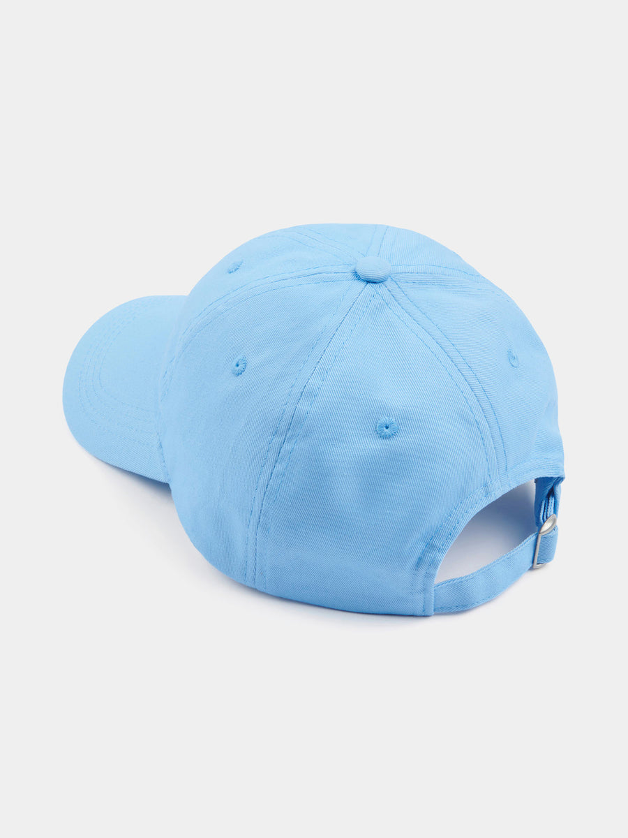 Embroidered Logo Cap in Cerulean