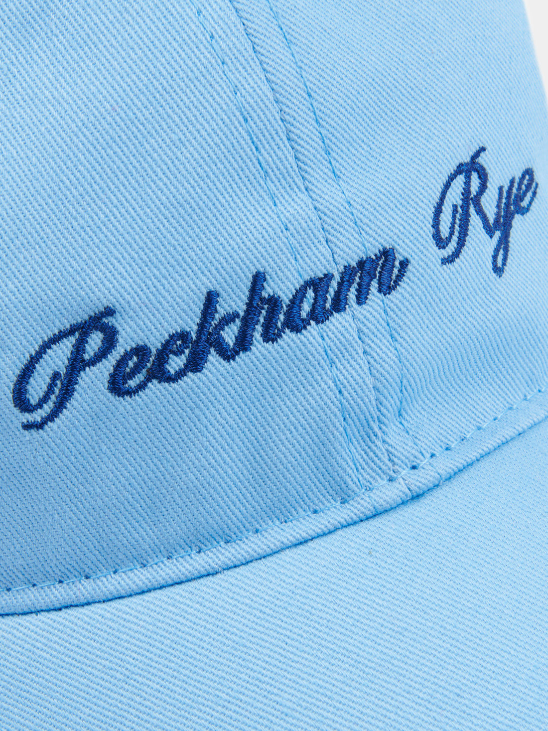 Embroidered Logo Cap in Cerulean