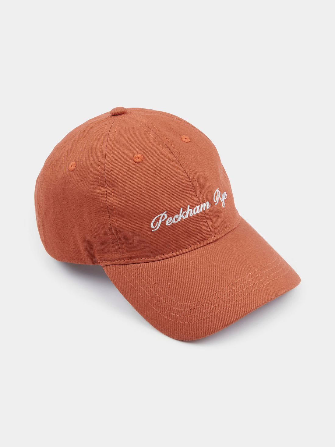 Embroidered Logo Cap in Apricot Orange