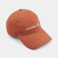 Embroidered Logo Cap in Apricot Orange