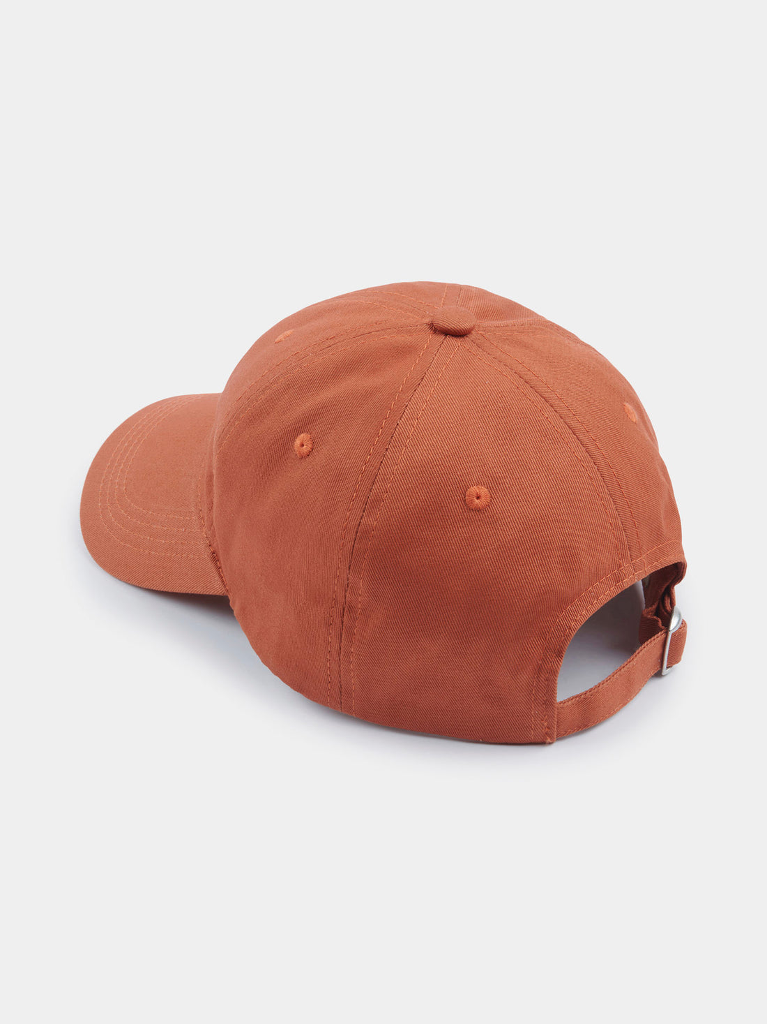 Embroidered Logo Cap in Apricot Orange