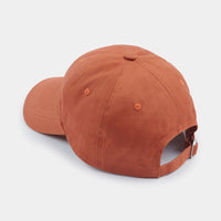 Embroidered Logo Cap in Apricot Orange