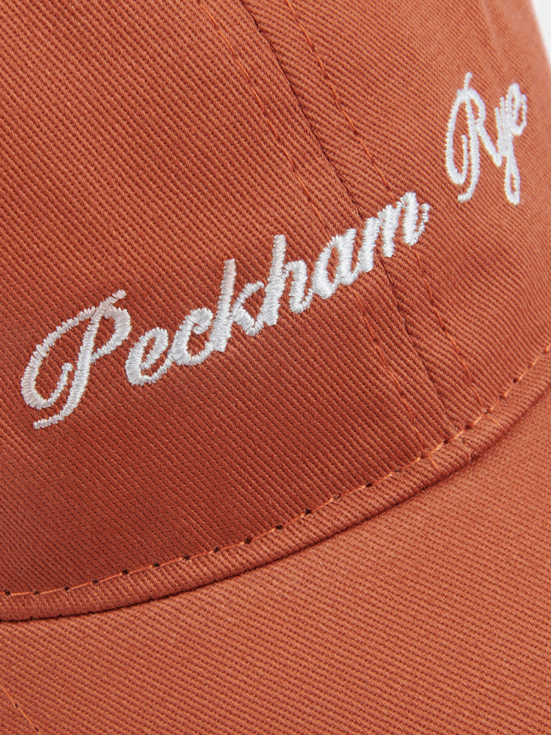 Embroidered Logo Cap in Apricot Orange