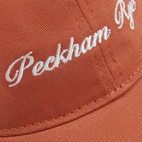 Embroidered Logo Cap in Apricot Orange