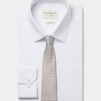 Silk Tonal Ditsy Tie in Egret